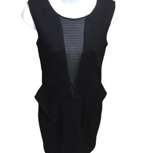River Island V Sheer Panel Dress